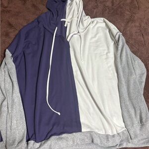 Two-Tone Hoodie for women